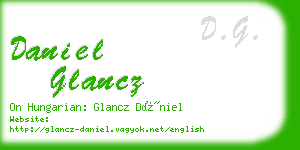 daniel glancz business card